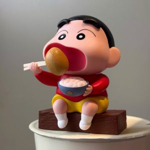 代发吃马铃薯的小新炫土豆卡通桌面摆件可爱卡通摆件生日礼物装饰